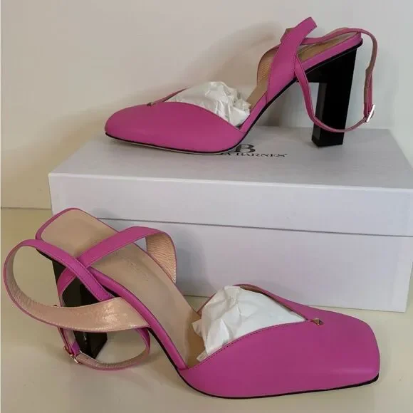 NIB Tiannia Barnes HOPE ANKLE STRAP HIGH HEELS IN PINK